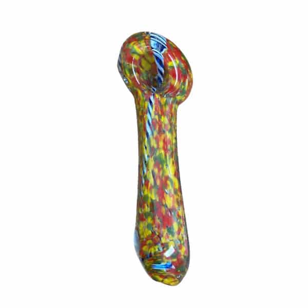 3.7" HAND PIPE RASTA CANDY