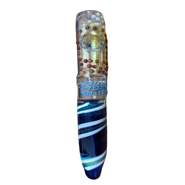7.5" HAND PIPE CORAL BLUE