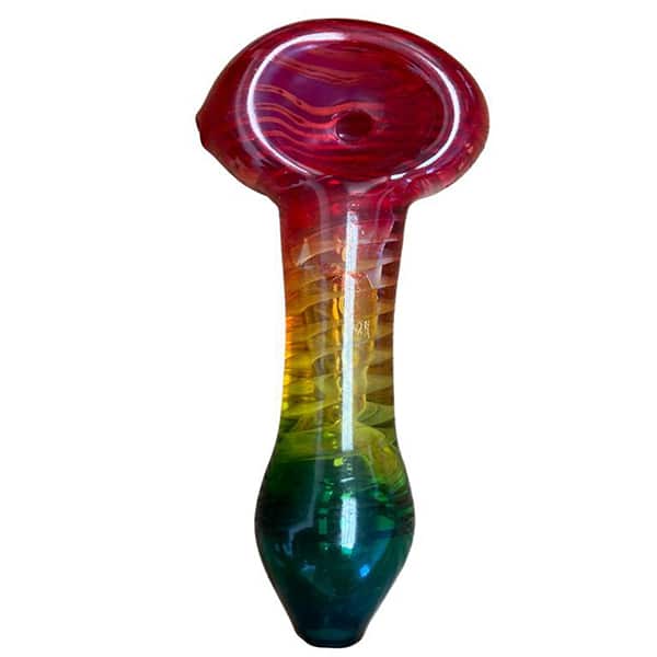 4.1" HAND PIPE RASTA COLOR