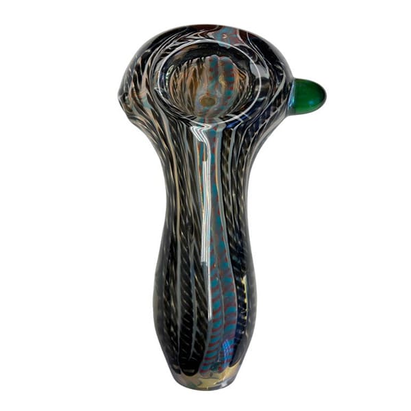 4.6" HAND PIPE GOLDEN FUMED GLASS