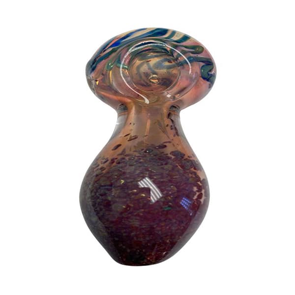 5.6" HAND PIPE FRITZ SILVER FUMED GLASS