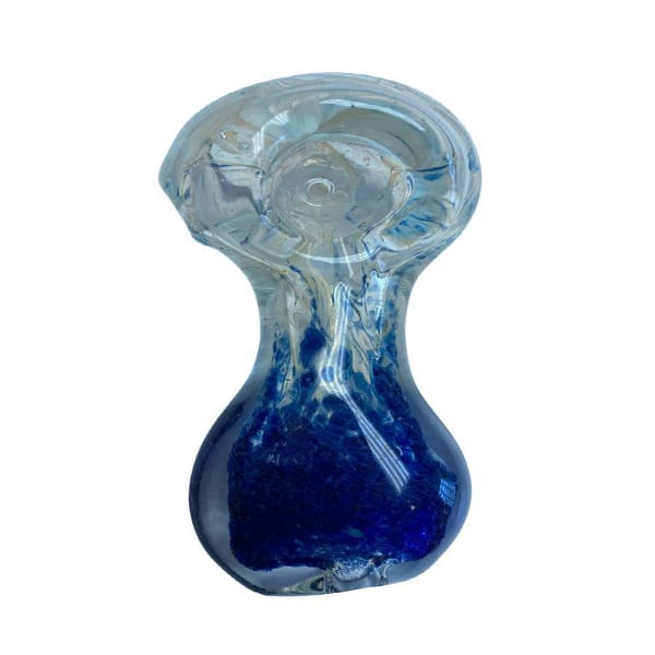 3.6" HAND PIPE SILVER FUMED