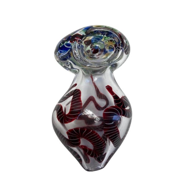 4" HAND PIPE ASSORTED DOTS COLORS