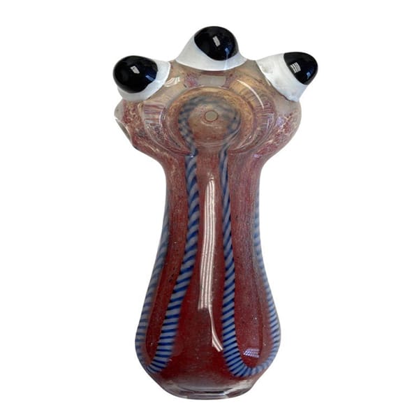 4" HAND PIPE 3 EYES