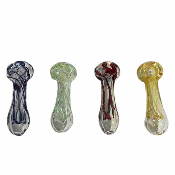 3.6" HAND PIPE LIGHT GREEN