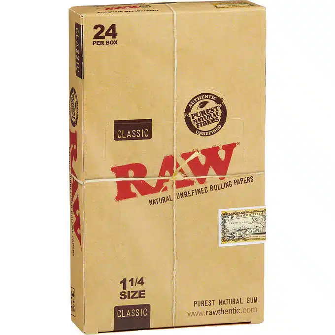 RAW CLASSIC 1 ¼  ROLLING PAPERS x 24