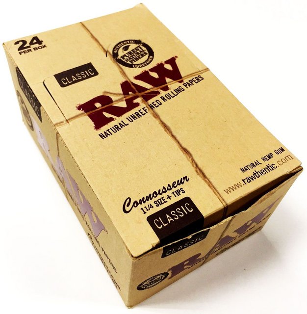 RAW CLASSIC CONNOISSEUR 1 ¼ + TIPS x 24 1 RAW CLASSIC CONNOISSEUR 1 ¼ + TIPS x 24