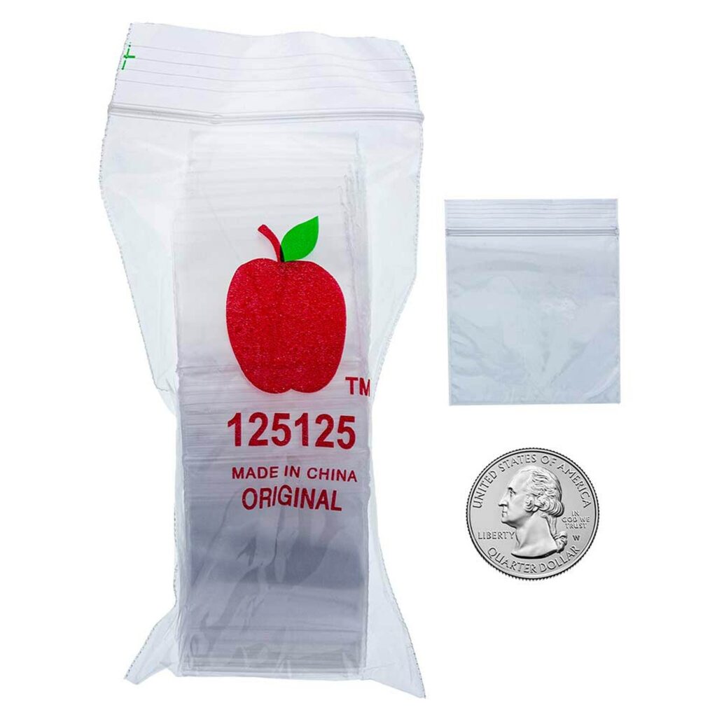 1000 APPLE BAGGIES 125 X 125