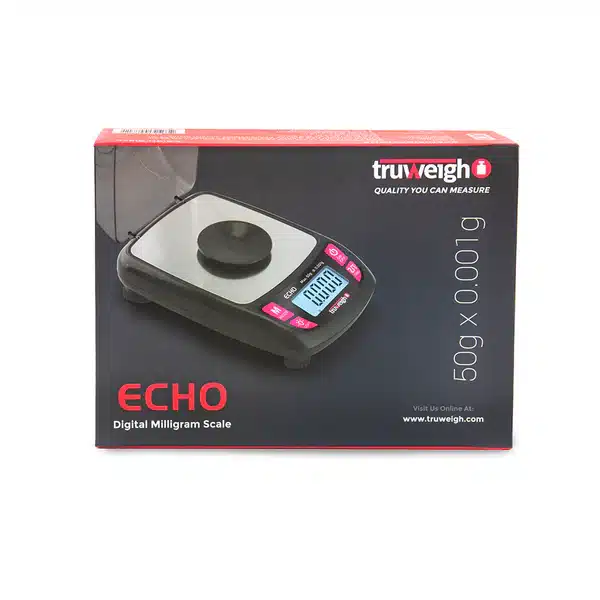 TRUWEIGH ECHO MILLIGRAM SCALE 50G X 0-001G 1 TRUWEIGH ECHO MILLIGRAM SCALE 50G X 0-001G