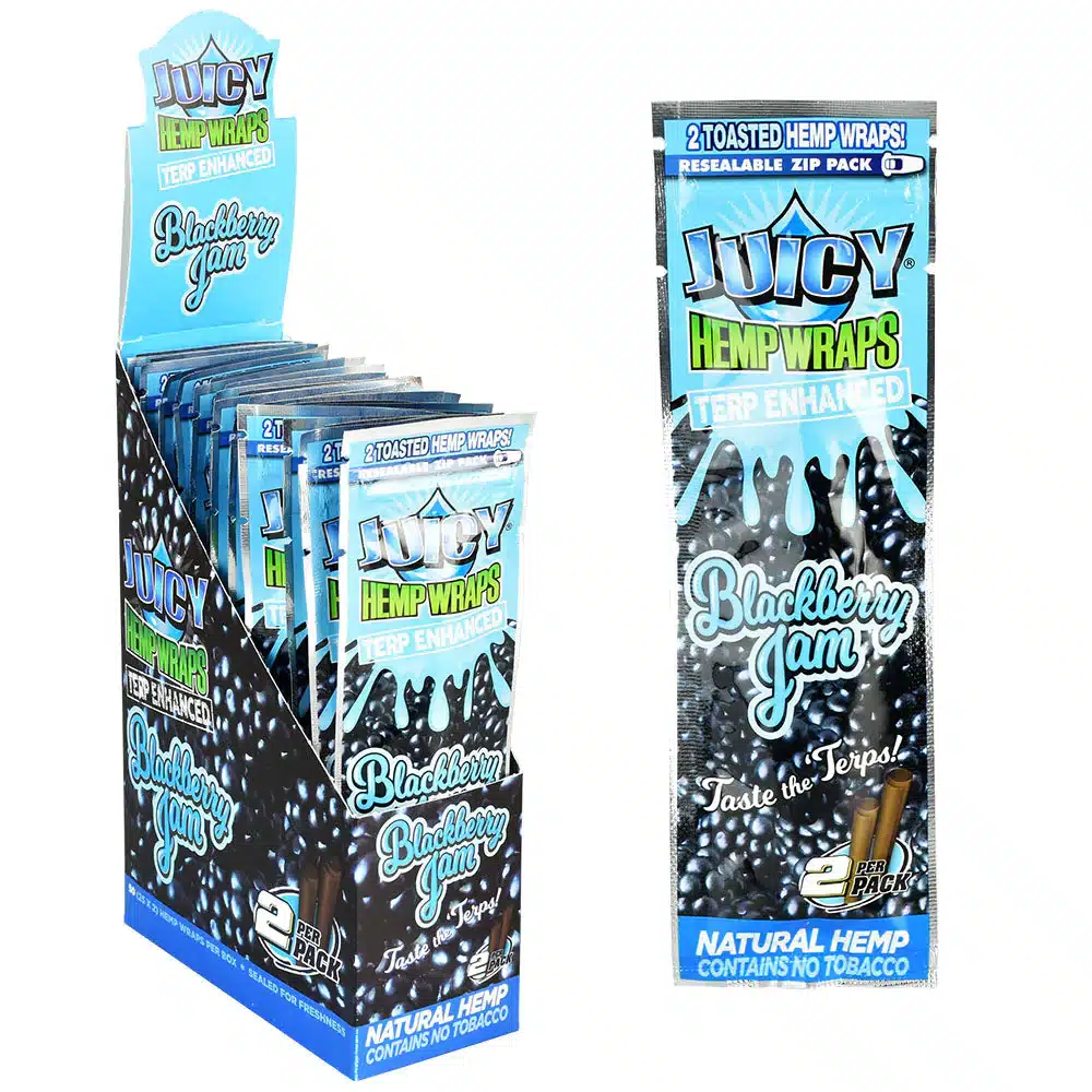 JUICY HEMP WRAPS ﻿FULL BOXES ﻿25 PACKS EACH