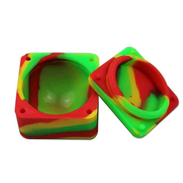SQUARE SILICONE CONTAINER - ASSORTED COLORS