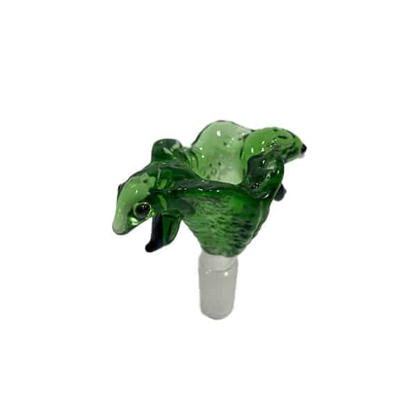 14mm MALE GLASS DOUBLE COBRA HEAD BOWL