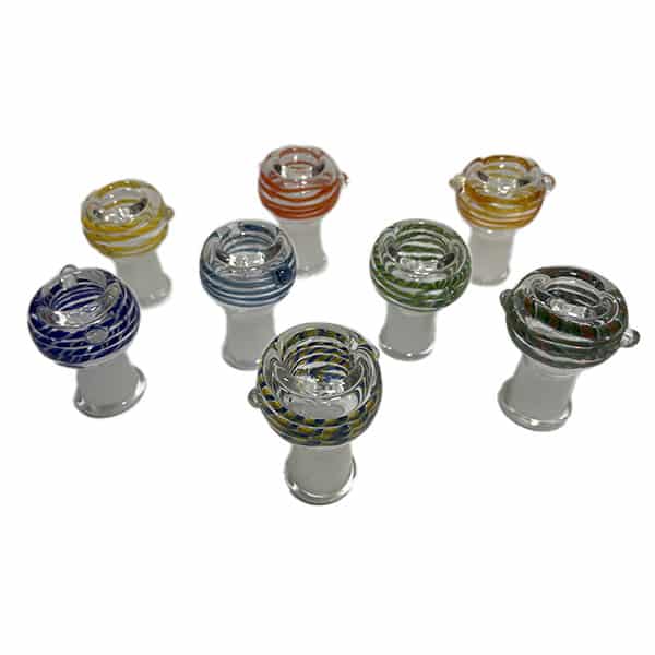 18mm FEMALE SWIRLED BUBBLE BOWL