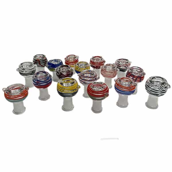 14mm FEMALE SWIRLED BUBBLE BOWL