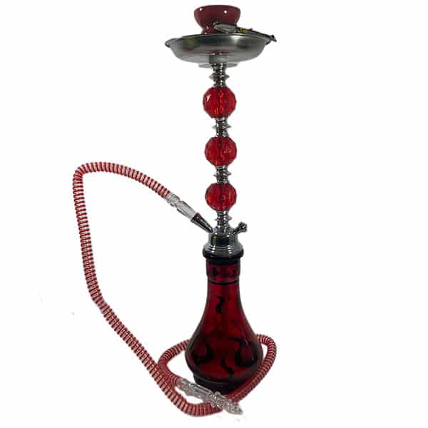 20.5" DARK FLAME DESIGN HOOKAH WITH 1 HOSE