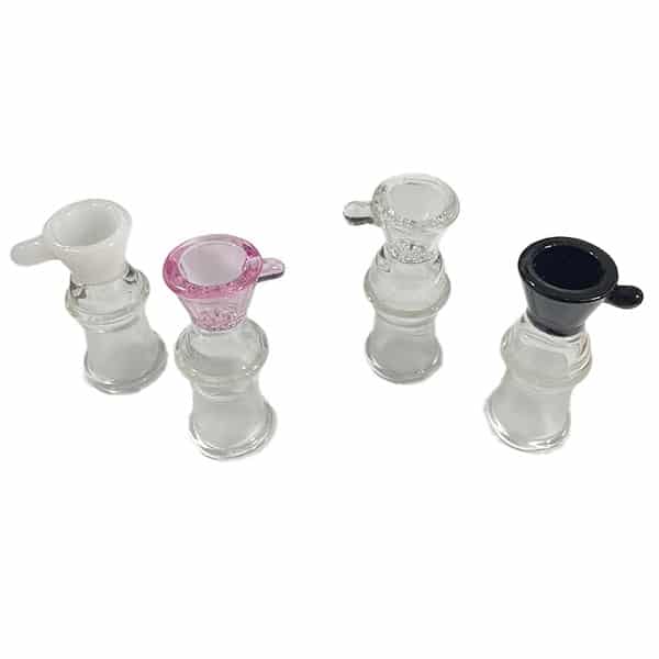 18mm FEMALE GLASS BOWL WITH BUILT-IN SCREEN & HANDLE