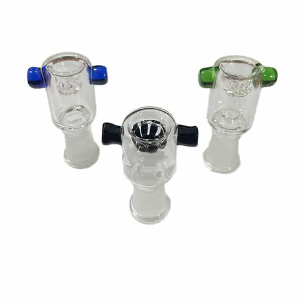 14mm FEMALE BOWL WITH NUBBY HANDLES & BUILT-IN SCREEN