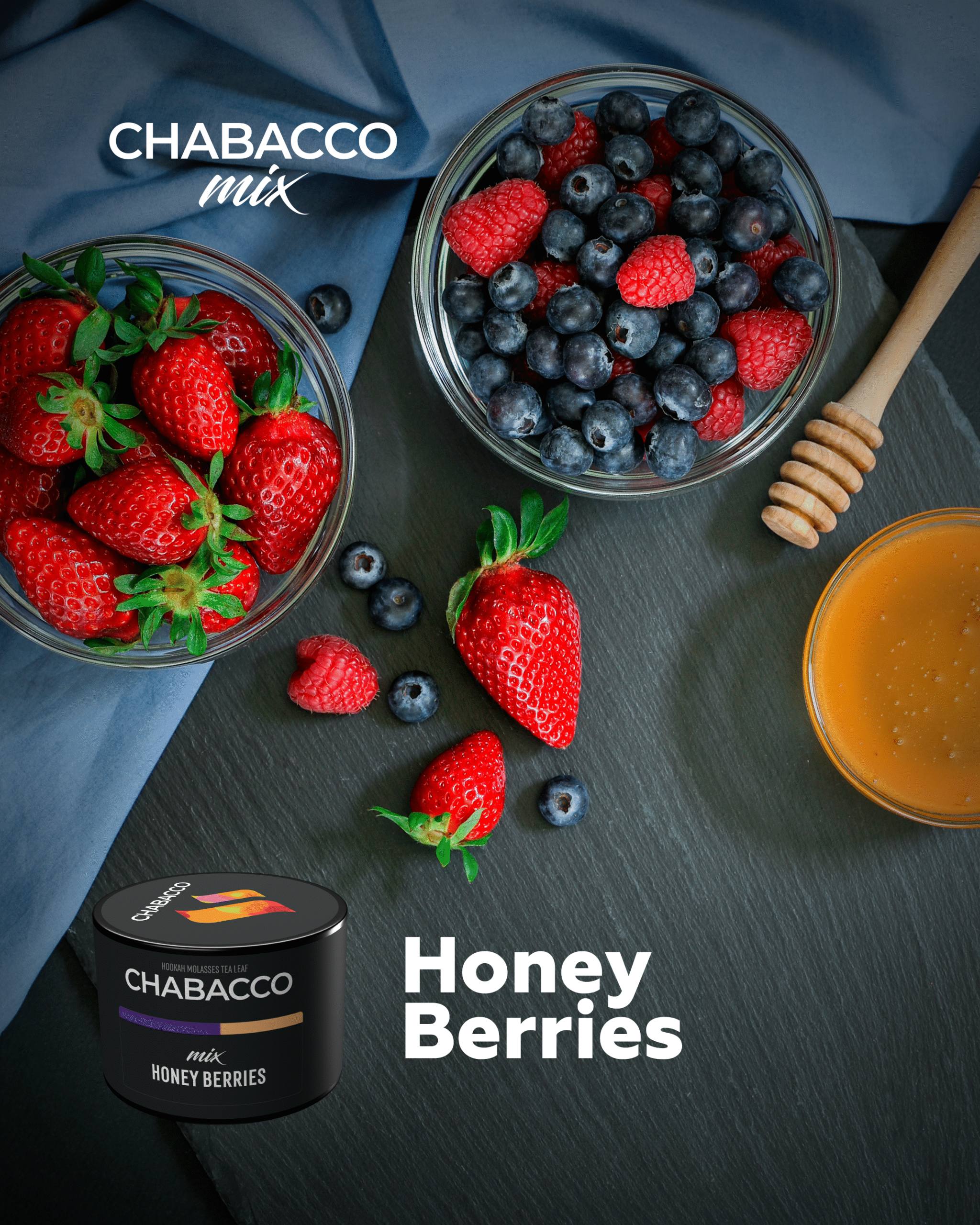 Chabacco Honey Berry's 50gr 1 Chabacco Honey Berry's 50gr