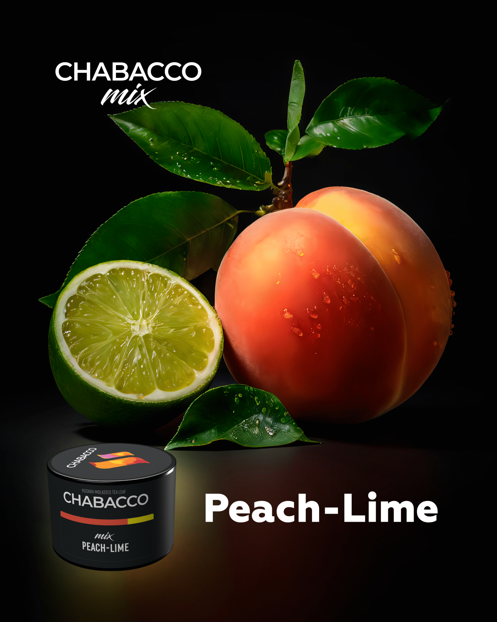 Chabacco Peach - Lime 50 gr 1 Chabacco Peach - Lime 50 gr