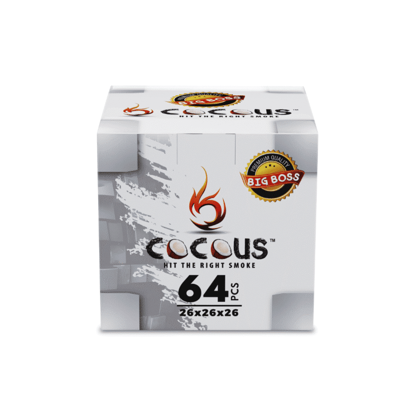 CocoUS Charcoal 64 pieces 26mm Cubes