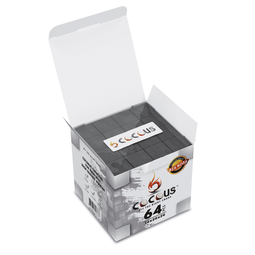 CocoUS Charcoal 64 pieces 26mm Cubes 2 CocoUS Charcoal 64 pieces 26mm Cubes - Image 2